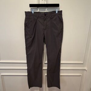 Orvis Men’s Stretch Hiking Pants Size 34x30 Charcoal Gray Zip Pocket Outdoor